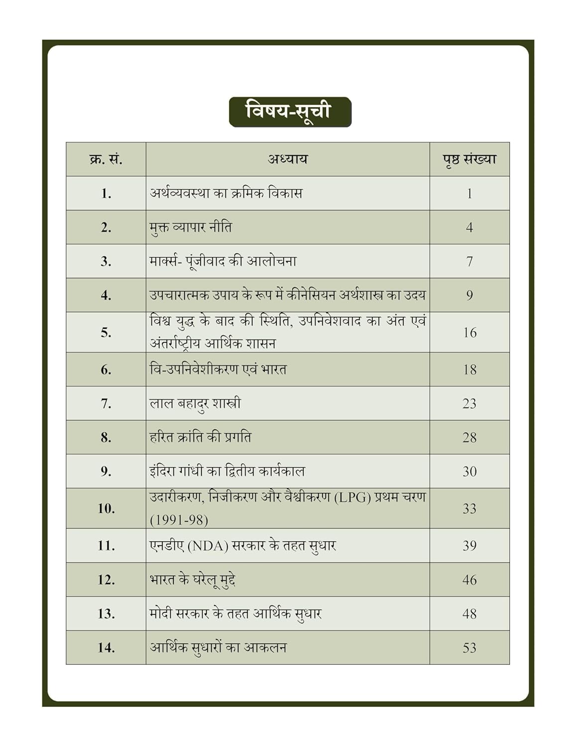 Indian Economy (Hindi) Basic Foundation Book